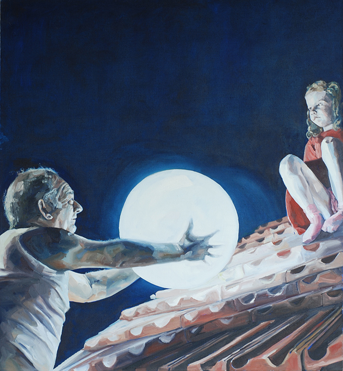 the moon, 2007, 130x120cm